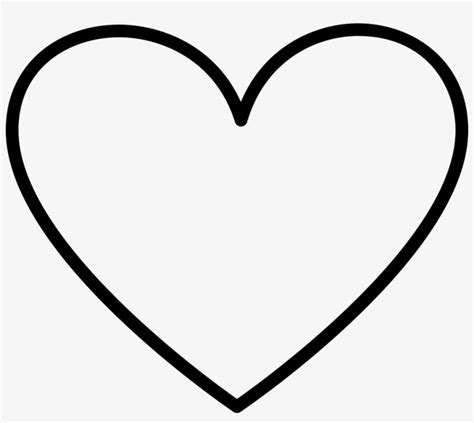 heart outlined shape comments love heart outline transparent png