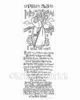 Psalm Bookmarks sketch template