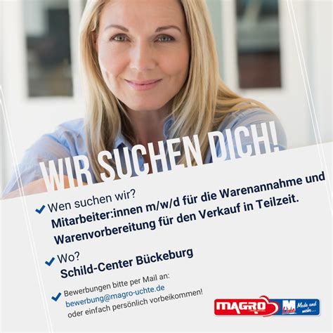 wir suchen dich  bueckeburg magro warenhandels gmbh  kg