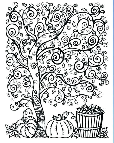 fall coloring pages  adults  getcoloringscom  printable