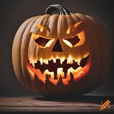 scary pumpkin  halloween  craiyon