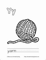 Yarn Coloring Letter Pages Books Book Printable Colouring Color Ball Homeschooling Getcolorings Sheets sketch template