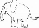 Coloring Pages Elephant Elephants Kids Printable sketch template