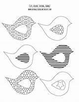 Printable Banner Spring Coloring Template Birds Banners Templates Bird Pages Applique Patterns Colorable Dosmallthingswithlove Mfb Printables Different Print Adorable Stencils sketch template
