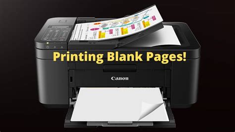 fix canon printer prints blank pages  solved