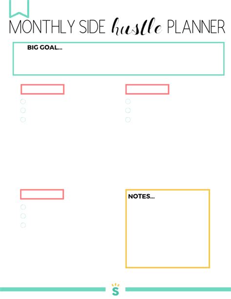 printable small business planner  smart cents mom business