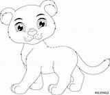 Panther Coloring Animal Pages Baby Cute Futurities Info sketch template