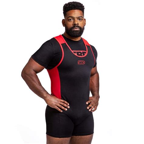 powerlifting singlet mens fit black red sbd apparel canada