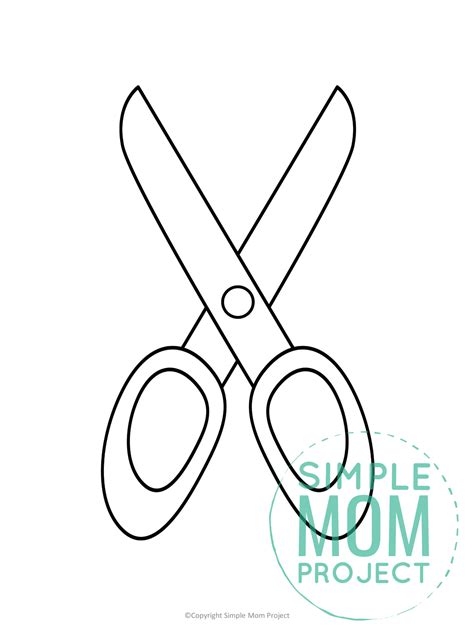 printable scissor template simple mom project