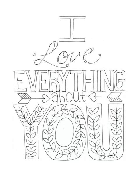 printable adult coloring pages love quotes coloring pages