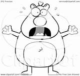 Hamster Scared Cartoon Vector Clipart Outlined Coloring Thoman Cory Regarding Notes sketch template