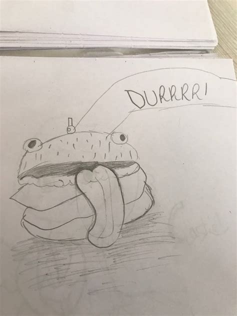 fortnite durr burger  avasdrawings  deviantart