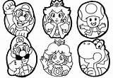 Dibujos Bros Personajes Colorare Coloring Luigi Disegni Bowser Princesa Hongo Tortuga sketch template