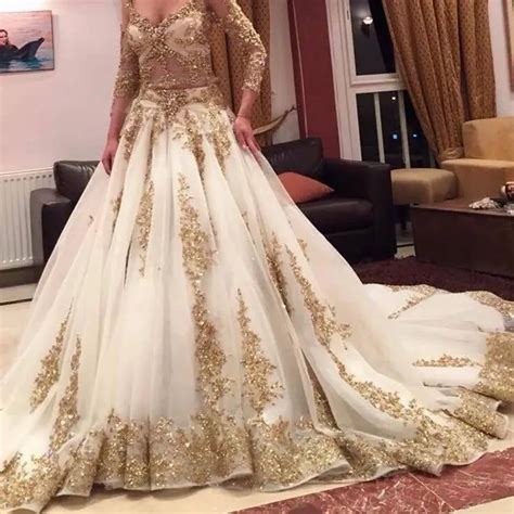 Buy 2017 Luxury Indian Wedding Dresses With Gold