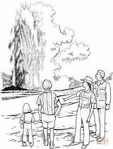 Coloring Yellowstone Pages Geyser National Park Niagara Falls Printable Drawing Kids Iceland Supercoloring Color Garden Designlooter Corner Dover Publications Getdrawings sketch template