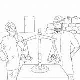 Nanak Householder Sikh Impression sketch template