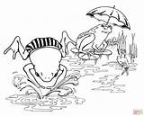 Coloring Pages Swimming Frogs Frog Cartoon Amphibian Swim Adult Tadpole Cold Dart Poison Drawing Printable Weather Getcolorings Colouring Color Designlooter sketch template