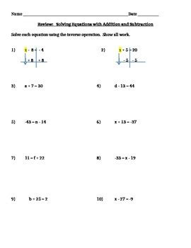 solving  step equations  addition  subtraction review  quiz