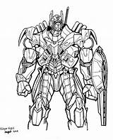 Coloring Optimus Prime Transformers Pages Comments sketch template