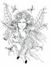 Coloring Pages Fantasy Shampoo Detailed Getcolorings Fairies Getdrawings sketch template