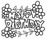Birthday Happy Coloring Pages Papa Print Getcolorings Color sketch template