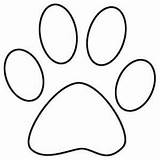 Paw Coloring Print Clues Blues Bear sketch template