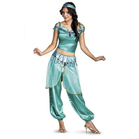 disney princess jasmine aladdin deluxe adult costume m l ebay