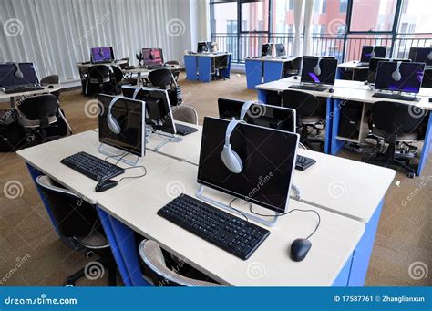 computer room stock image image  furniture office