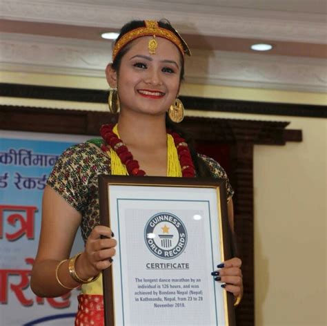 Bandana Nepal Guinness Record Holder For ‘longest Dancing Marathonl’