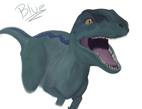 Jurassic World Raptor Blue By Noxoccultum On Deviantart