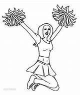 Cheerleading Cool2bkids Zum Colorear Megaphone sketch template