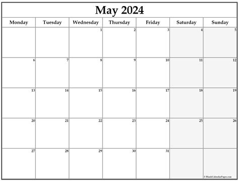monday calendar monday  sunday