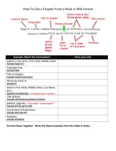 summary template  citation