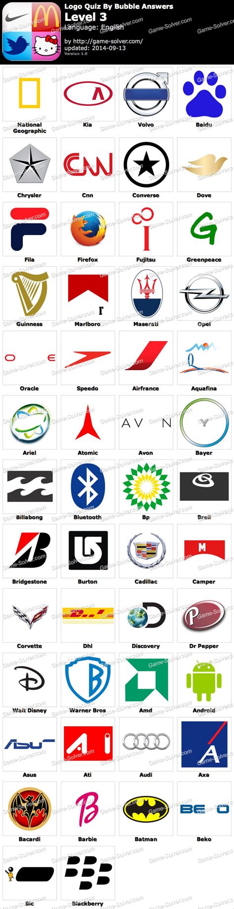 level logos
