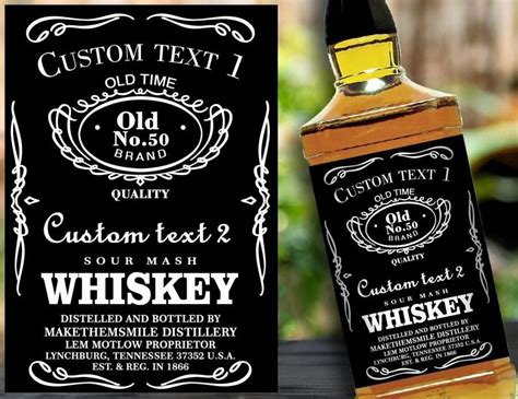 liquor bottle labels template   custom label personalised custom