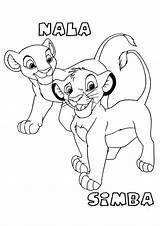 Lion King Coloring Pages Nala Simba Printable sketch template