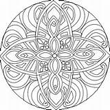 Coloring Difficile Therapy Difficult Gratuit Ancenscp Mandalas Stress Therapeutic sketch template