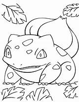 Bulbasaur Coloring Pages Pokemon Color Erba Template sketch template