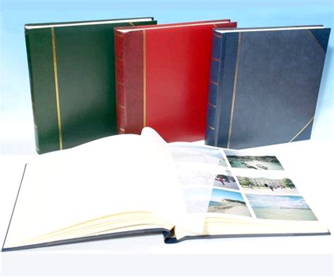 large plain traditional photo albums heritage library collection