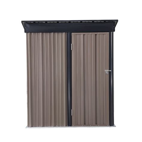 ainfox    ft steel storage shed  lean  roof
