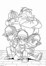 Conan Coloring Pages Detective Book Oasidelleanime Colorare Shinichi Amp Trending Days Last sketch template