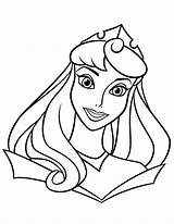 Coloring Princess Pages Aurora Printable Disney Easy Girls Kids Face Big Color Princesses Print Cartoon Sheets Bestcoloringpagesforkids Wuppsy Princes Printables sketch template