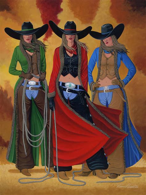 cowgirl up art print by lance headlee