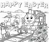 Easter Coloring Thomas Pages Train Printable Choo Kids Friends Birthday Worksheets Tank Happy Crafts Print Engine Activities Children Colouring Opposites sketch template