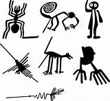 Nazca Lineas Nasca Inca Peru Incas Decal Simbolos Symbols Petroglyphs Indigenas Discos Vinilo Sencillos Clipground Precolombinos sketch template