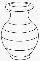 Vase Coloring Pages Drawing sketch template