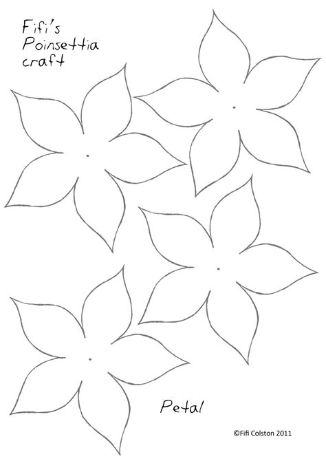 paper poinsettia template google otsing modelos de flor de papel