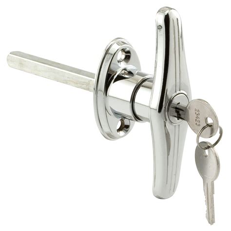 prime   locking handle keyed   square shaft chrome  home depot canada