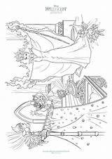 Coloring Maleficent Ladyandtheblog sketch template