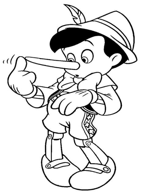 disney character coloring pages pinocchio